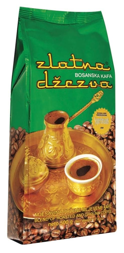 Mleta kava Zlatna Džezva Akcija v trgovini E.Leclerc