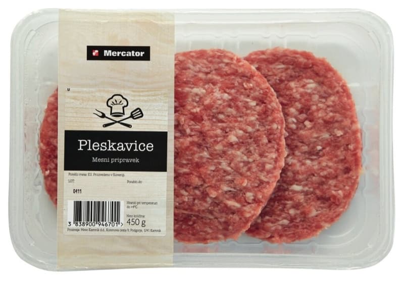 Pleskavice Akcija v trgovini Mercator