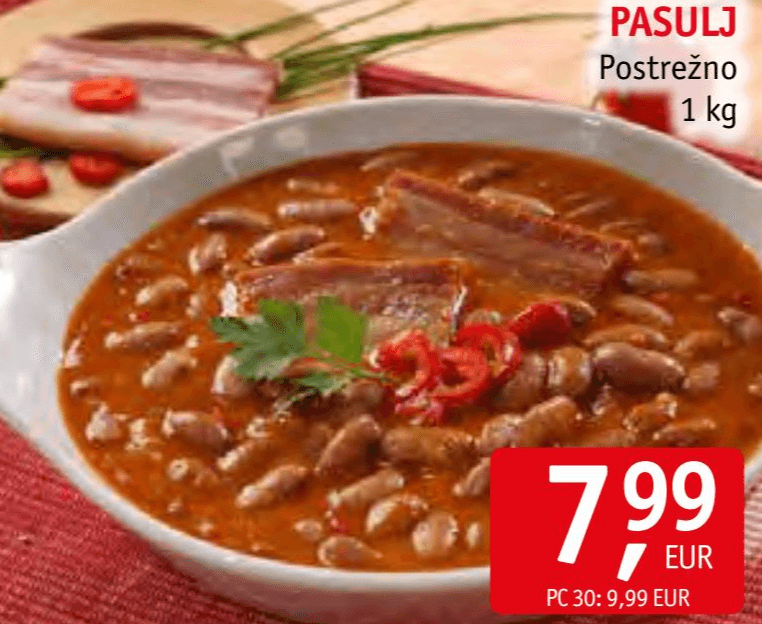 Pasulj 1 kg Akcija v trgovini Jager
