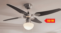 LIVARNO HOME Stropni ventilator z LED-svetilko