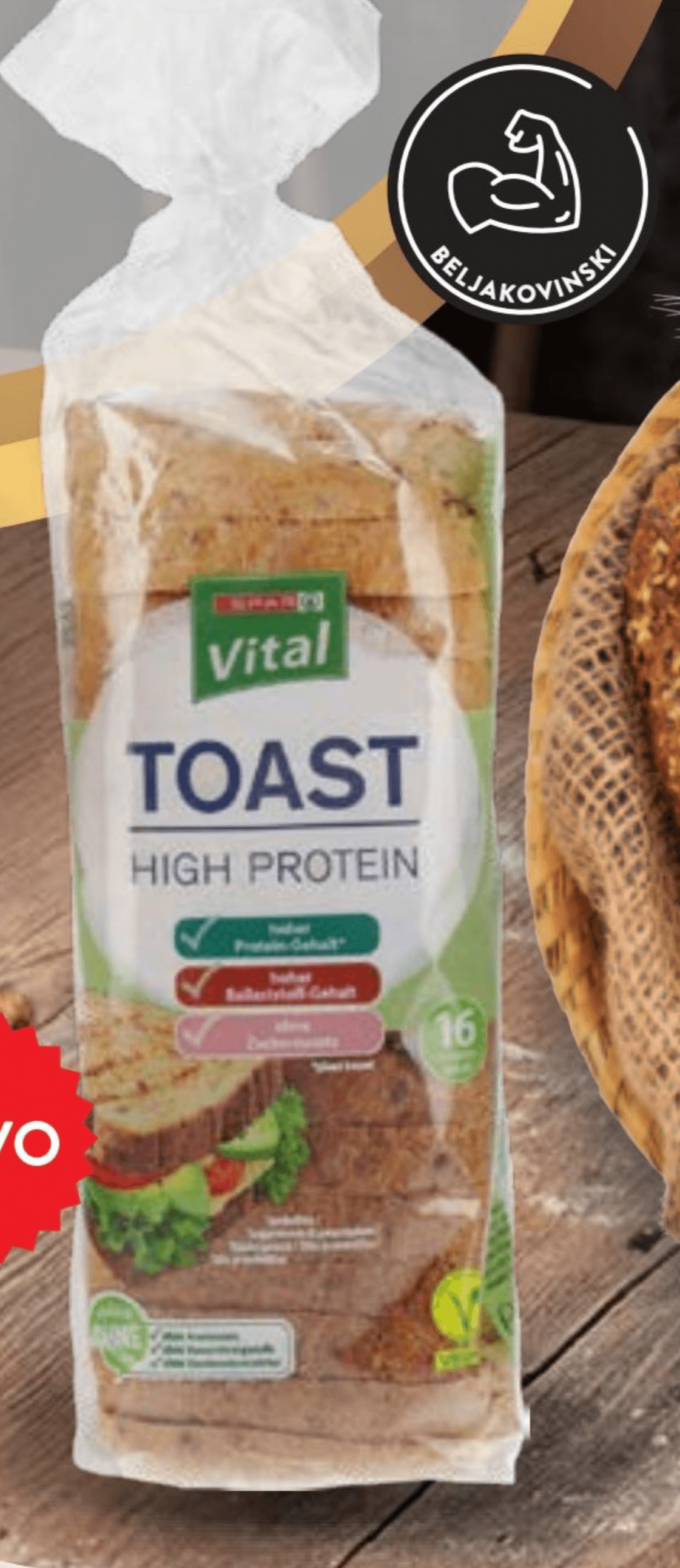 Spar Vital Proteinski toast 400 g Akcija v trgovini Spar
