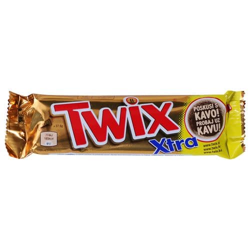 Čokoladica Extra Twix 75 g Akcija v trgovini E.Leclerc