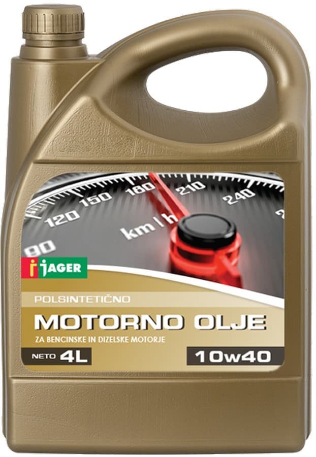 Motorno olje Jager SAE 10W40 4 L Akcija v trgovini Jager