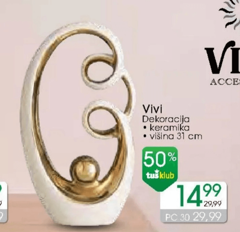 Vivi Dekoracija Akcija v trgovini Tuš