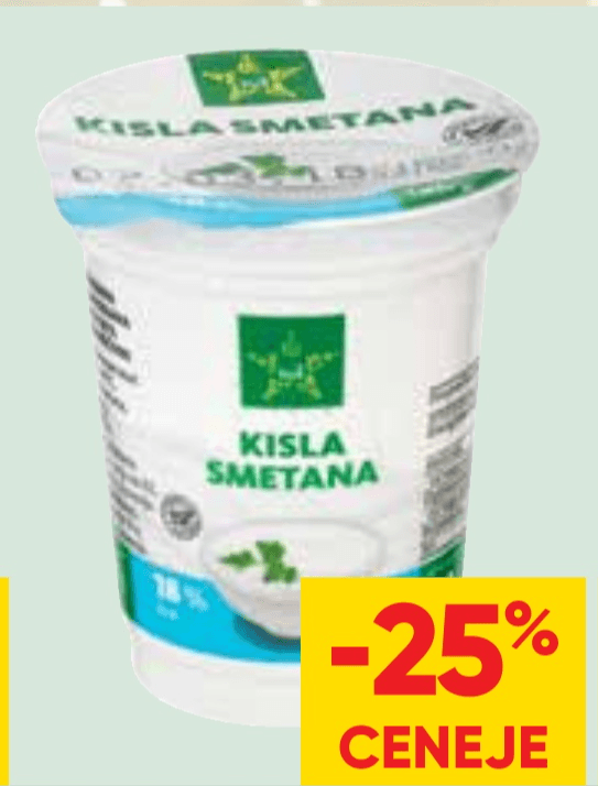 Tuš kisla smetana 180 g Akcija v trgovini Tuš