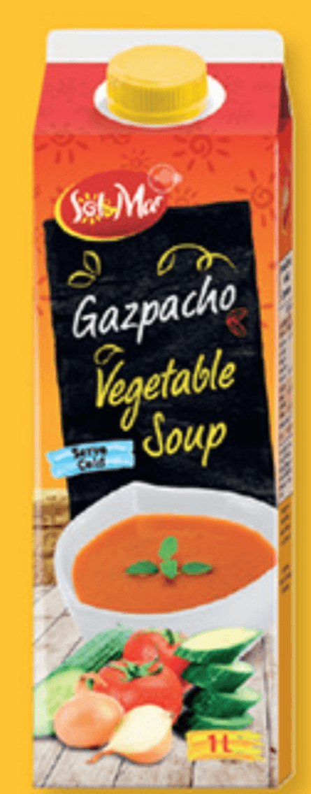 Sol&Mar zelenjavna juha Gazpacho 1 l Akcija v trgovini Lidl