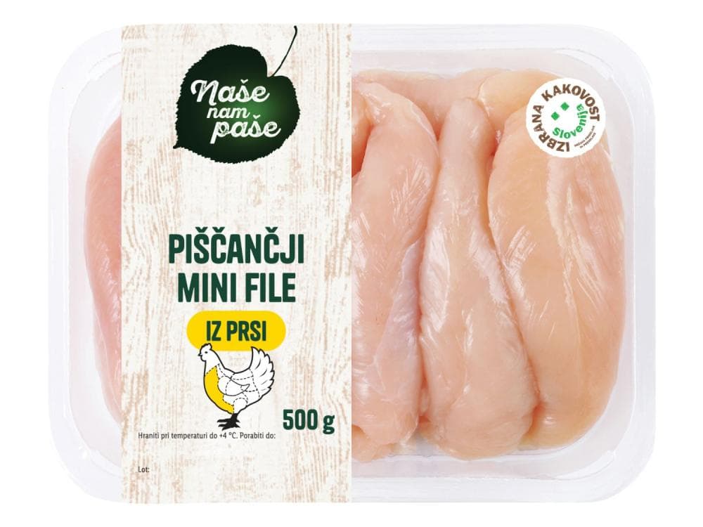 Naše nam paše Sveži piščančji file/piščančja stegna file 500 g Akcija v trgovini Lidl