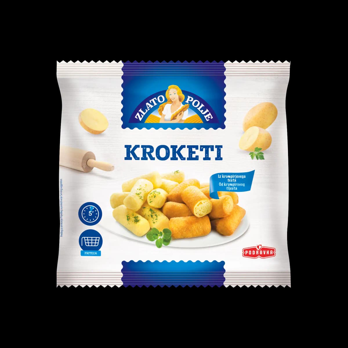 Krompirjevi kroketi Zlato Polje 400 g Akcija v trgovini E.Leclerc