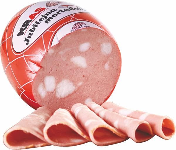Jubilejna mortadela 500 g Kras Akcija v trgovini Tuš
