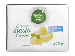 Naše nam paše Slovensko surovo maslo