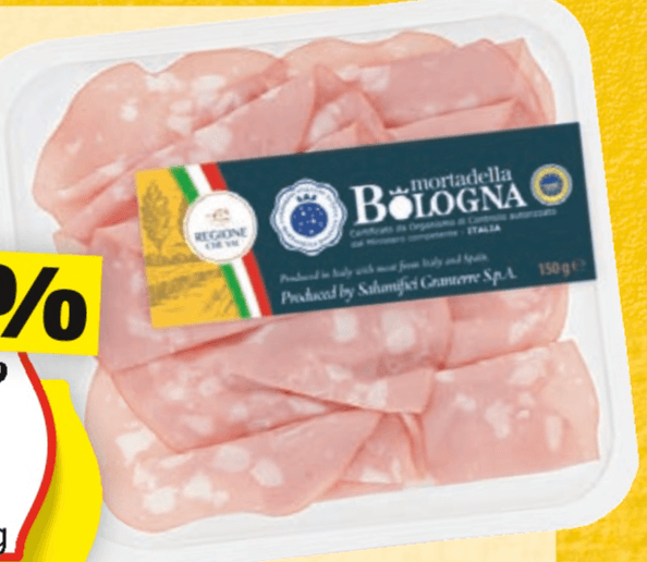 Mortadela Bologna IGP 150 g REGIONE CHE VAI Akcija v trgovini Hofer