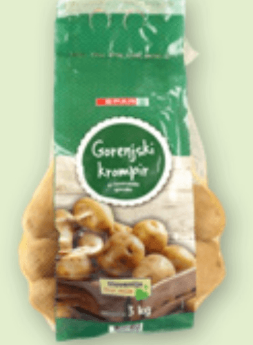 Gorenjski krompir pakirano, 3 kg SPAR Akcija v trgovini Spar