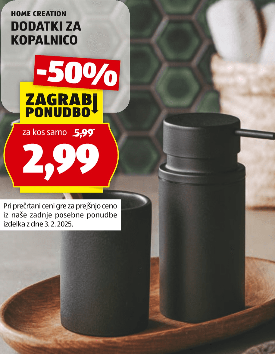 Dodatki za kopalnico Home Creation Akcija v trgovini Hofer