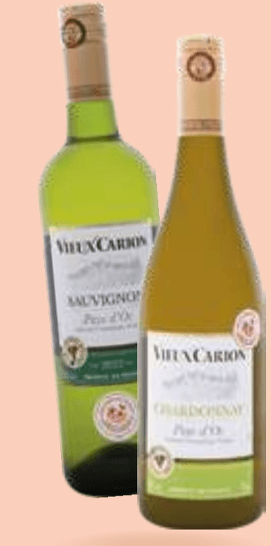 Vieux Carion Sauvignon ali Chardonnay 0,75 l Akcija v trgovini E.Leclerc
