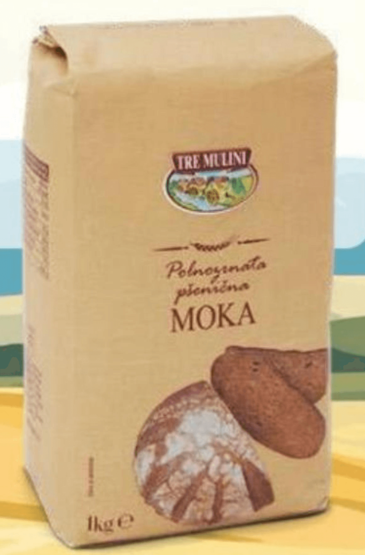 Tre Mulini polnozrnata pšenična moka 1 kg Akcija v trgovini Eurospin