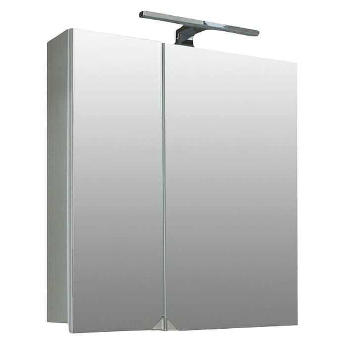 Ogledalo z omarico in LED osvetlitvijo Lateral 70 cm Akcija v trgovini Pevex