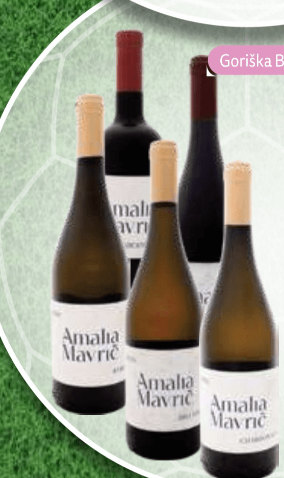 Kakvoostno vino ZGP Cabernet Sauvignon ali Cabernet Franc "Amalia Mavrič" 0,75 l Akcija v trgovini E.Leclerc