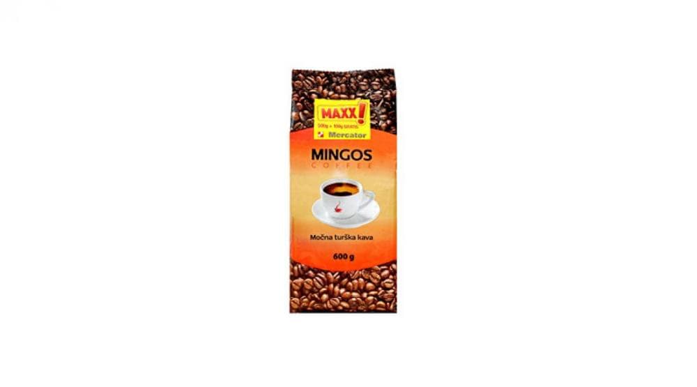 Kava mleta Mingos 600 g Akcija v trgovini Mercator
