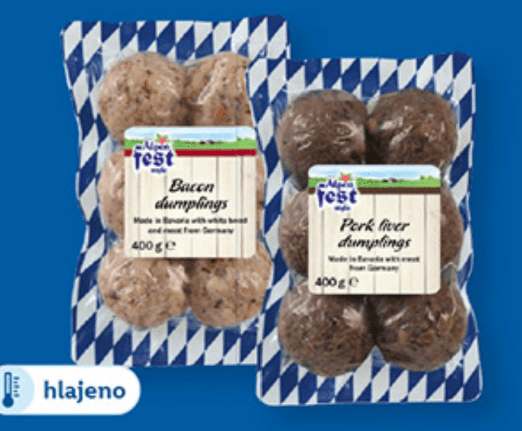 Alpenfest bavarski cmoki 400 g Akcija v trgovini Lidl