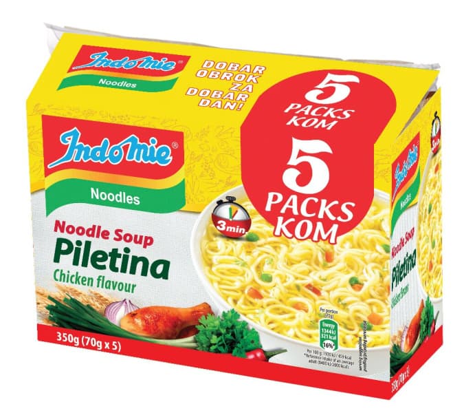 Instant juha Indo Mie 5 x 70 g ali 5 x 75 g Akcija v trgovini Mercator
