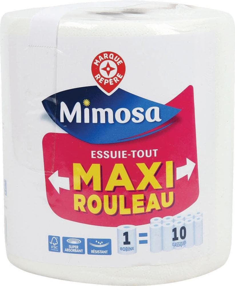 Mimosa papirnate brisačke 500/1 Akcija v trgovini E.Leclerc