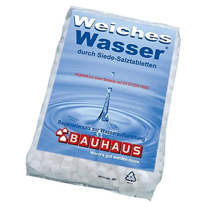 Tabletirana sol za mehčanje vode 25 kg BAUHAUS Akcija v trgovini Bauhaus
