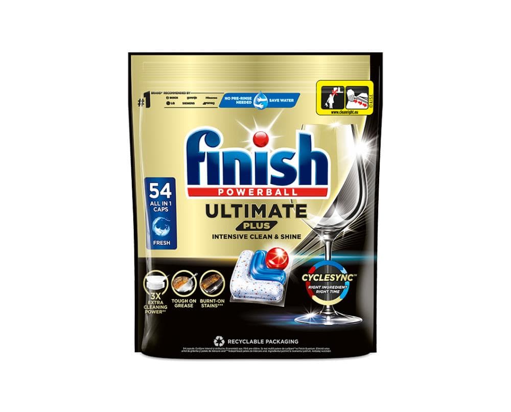 Finish 54 kapsul (Ultimate PLUS), 60 kapsul (Ultimate) Akcija v trgovini Tuš