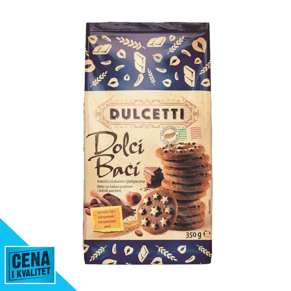 Keksi Dulcetti 350 g Mercator Akcija v trgovini Mercator