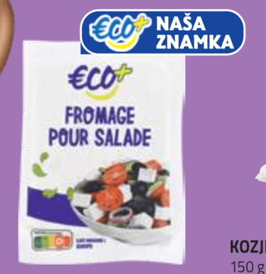 Eco+ sir za solato 200 g Akcija v trgovini E.Leclerc