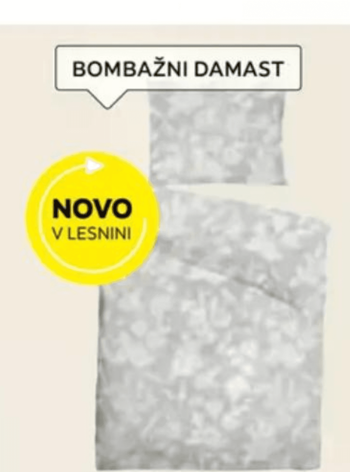Posteljnina iz damasta "BENTE" 60 X 80/140 X 200 cm Bauer Akcija v trgovini Lesnina