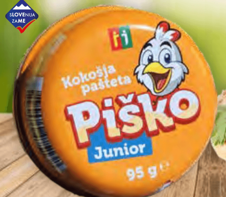 Piščančja pašteta Piško Junior 95 g Akcija v trgovini Jager