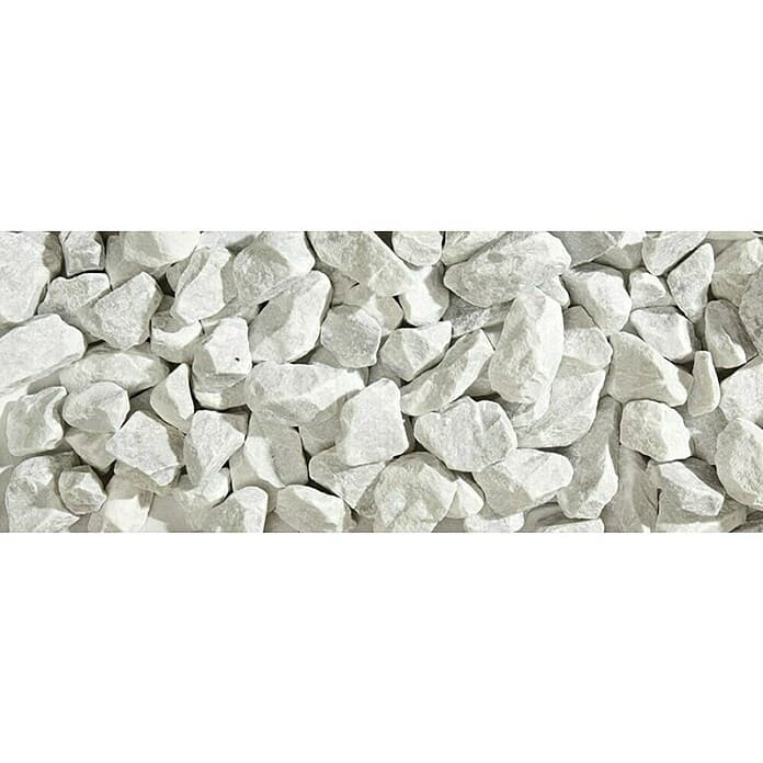Marmorni drobljenec 'Bianco Carrara' 25 kg, zrnavost 30-50 mm Akcija v trgovini Bauhaus