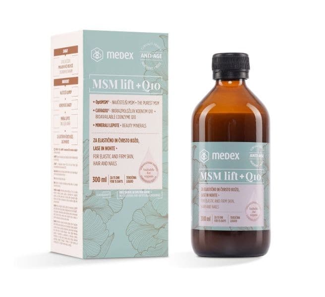 Medex MSM Lift + Q10 v tekočini prehransko dopolnilo 300 ml Akcija v trgovini Tuš