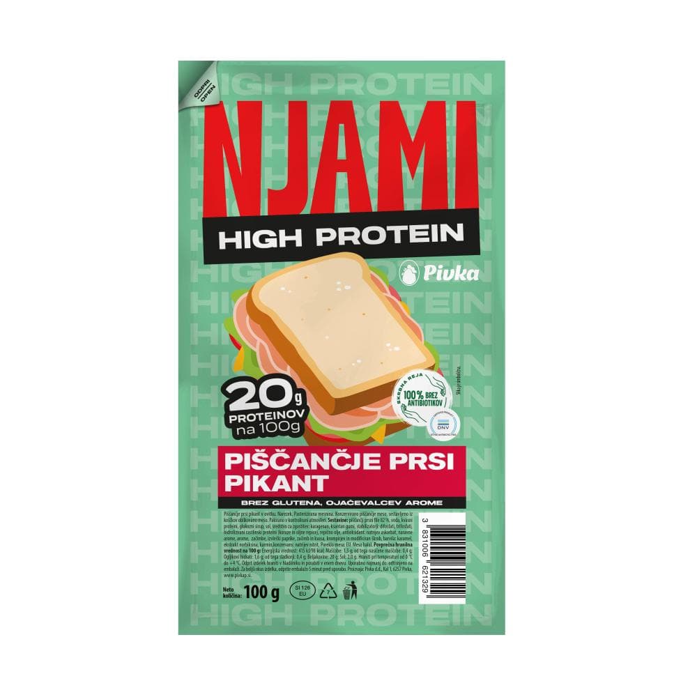 Narezek piščančji High protein Njami 100 g Akcija v trgovini Mercator