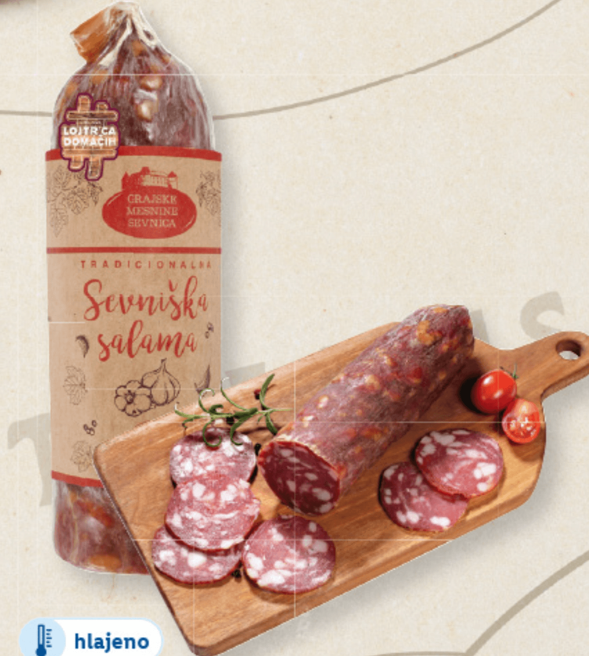 Sevniška salama pribl. 350 g Grajske mesnine Sevnica Akcija v trgovini Lidl