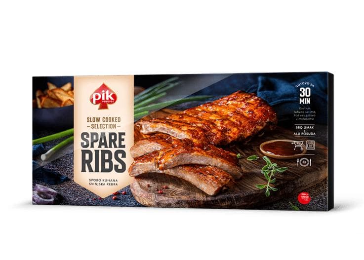 Spare ribs Slow Cooked Selection Pik Pik Vrbovec Plus Akcija v trgovini Mercator