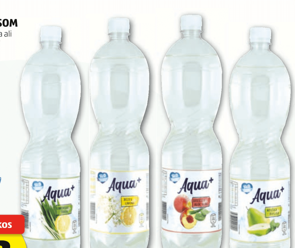 Voda z okusom 1,5 l Aqua+ Akcija v trgovini Hofer
