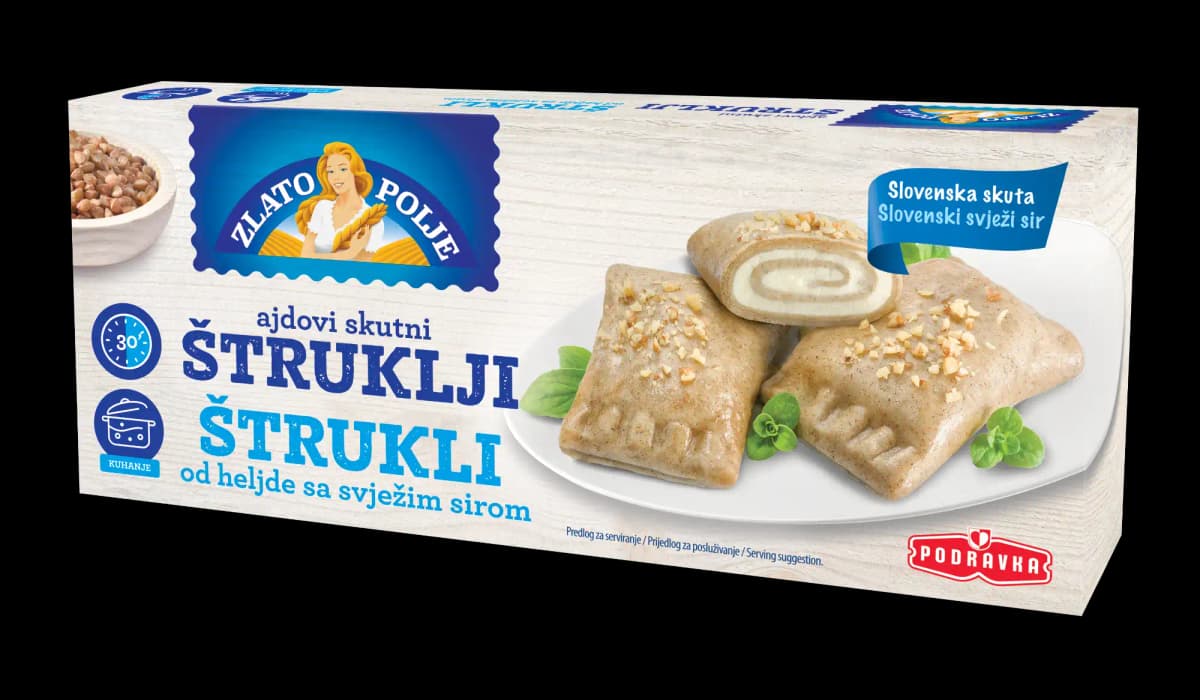 Skutni štruklji Zlato polje 400 g Akcija v trgovini E.Leclerc