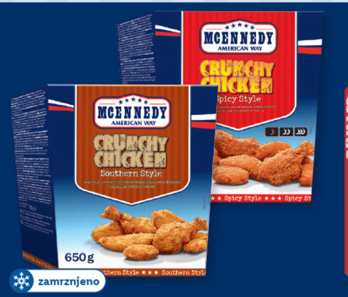 Mcennedy panirani piščančji kosi 650 g Akcija v trgovini Lidl