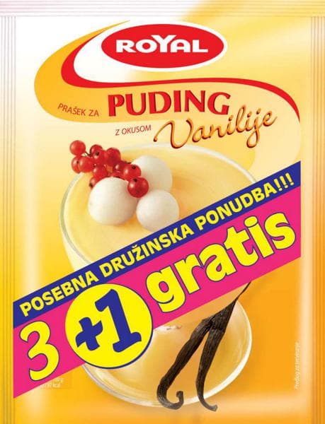 Puding Royal 4 x 40 g ali 4 x 50 g Akcija v trgovini Mercator