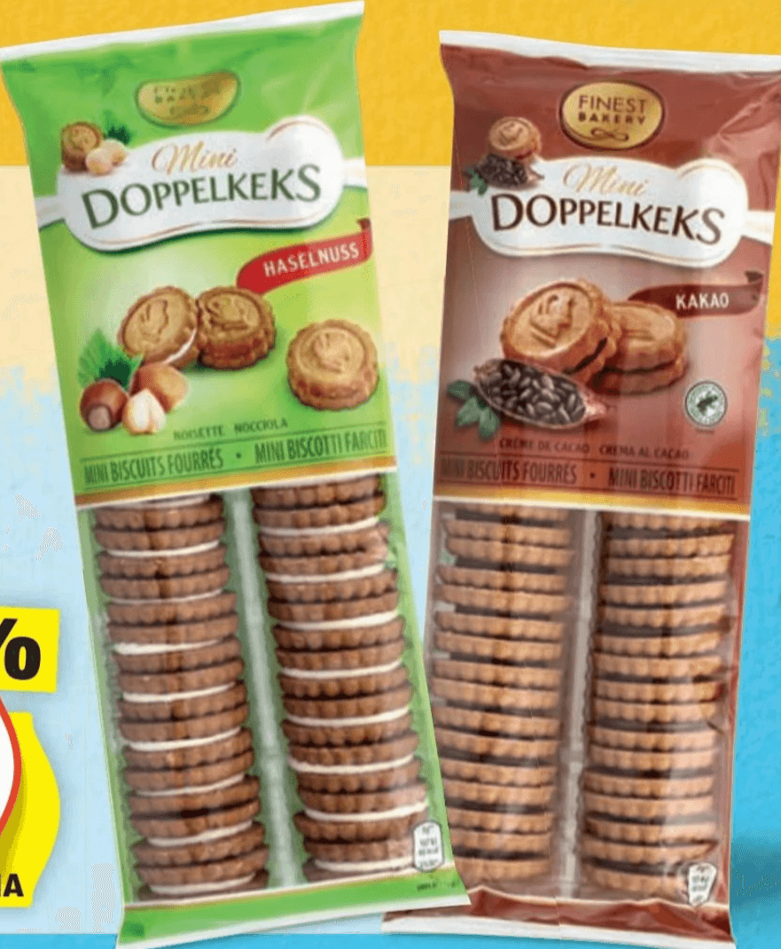 Finest Bakery mini dvojni keksi 250 g Akcija v trgovini Hofer