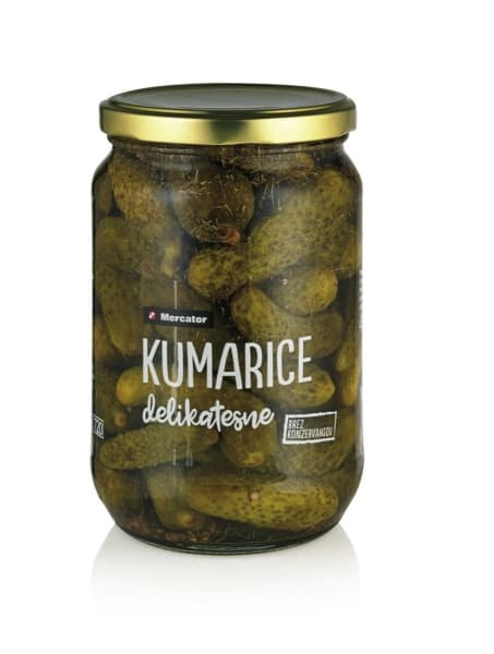 Delikatesne kumarice Mercator 670 g Akcija v trgovini Mercator