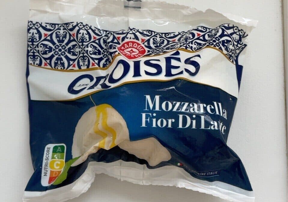 Mozzarella Fior di Latte Croisés 125 g Akcija v trgovini E.Leclerc