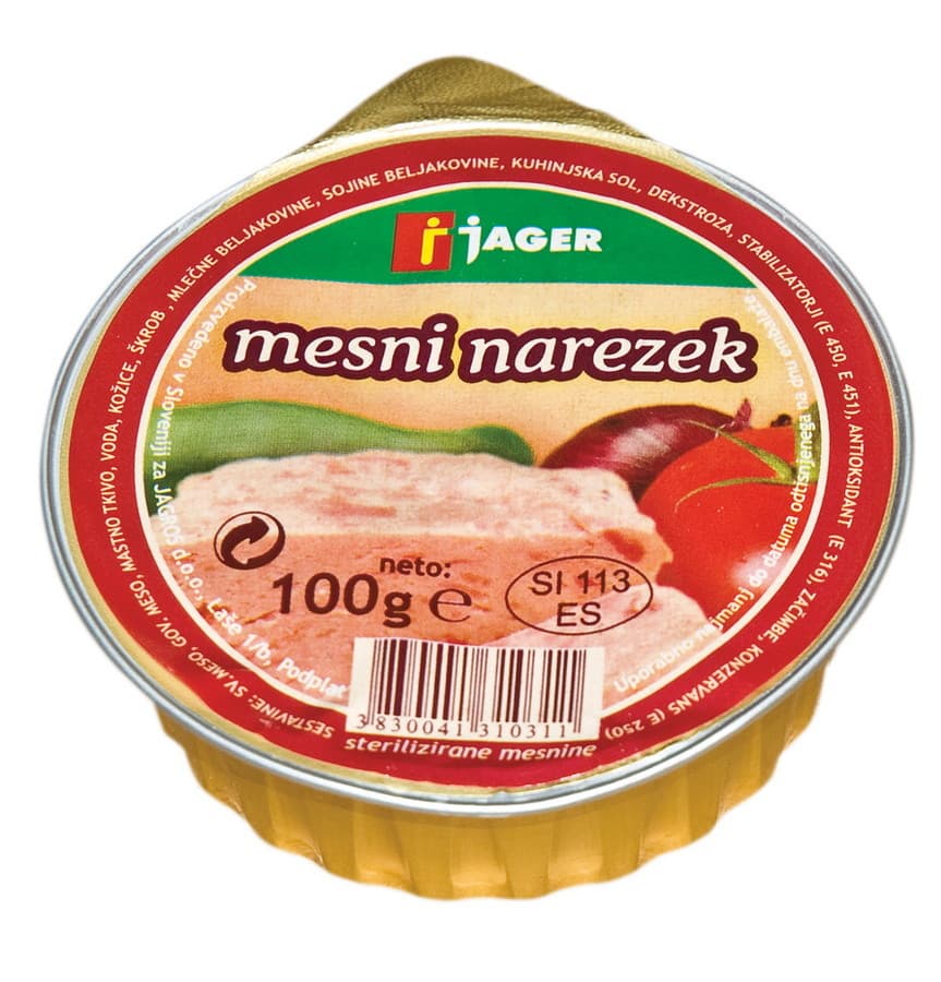 Mesni narezek Jager 100 g Akcija v trgovini Jager