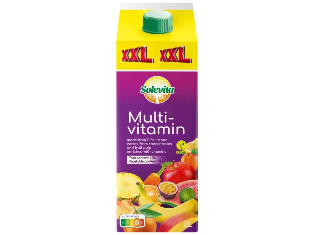 Solevita multivitaminski sok XXL 2 l Akcija v trgovini Lidl