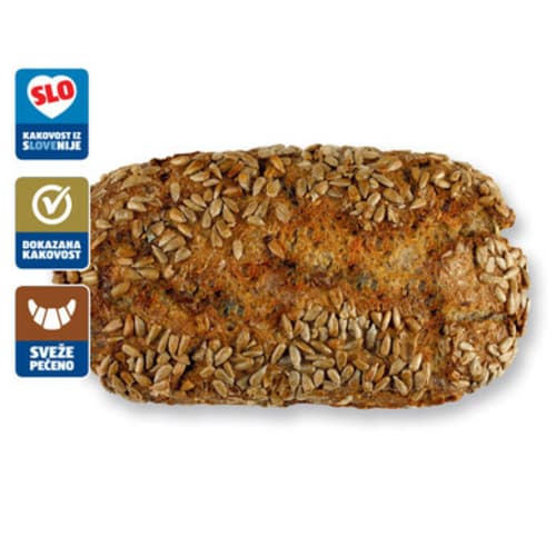 Brezkvasni kruh s semeni 400 g Akcija v trgovini Spar