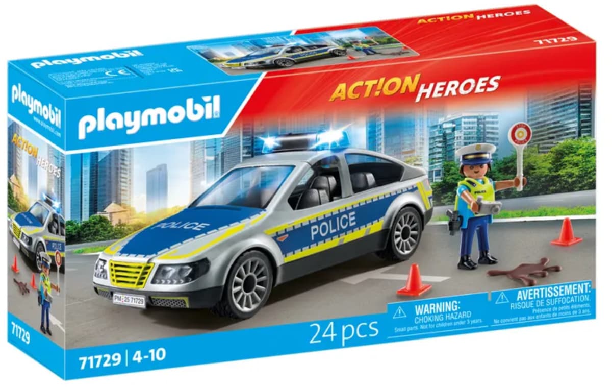 PLAYMOBIL POLICIJSKI PATRULJNI AVTO 24 PCS Akcija v trgovini Mueller