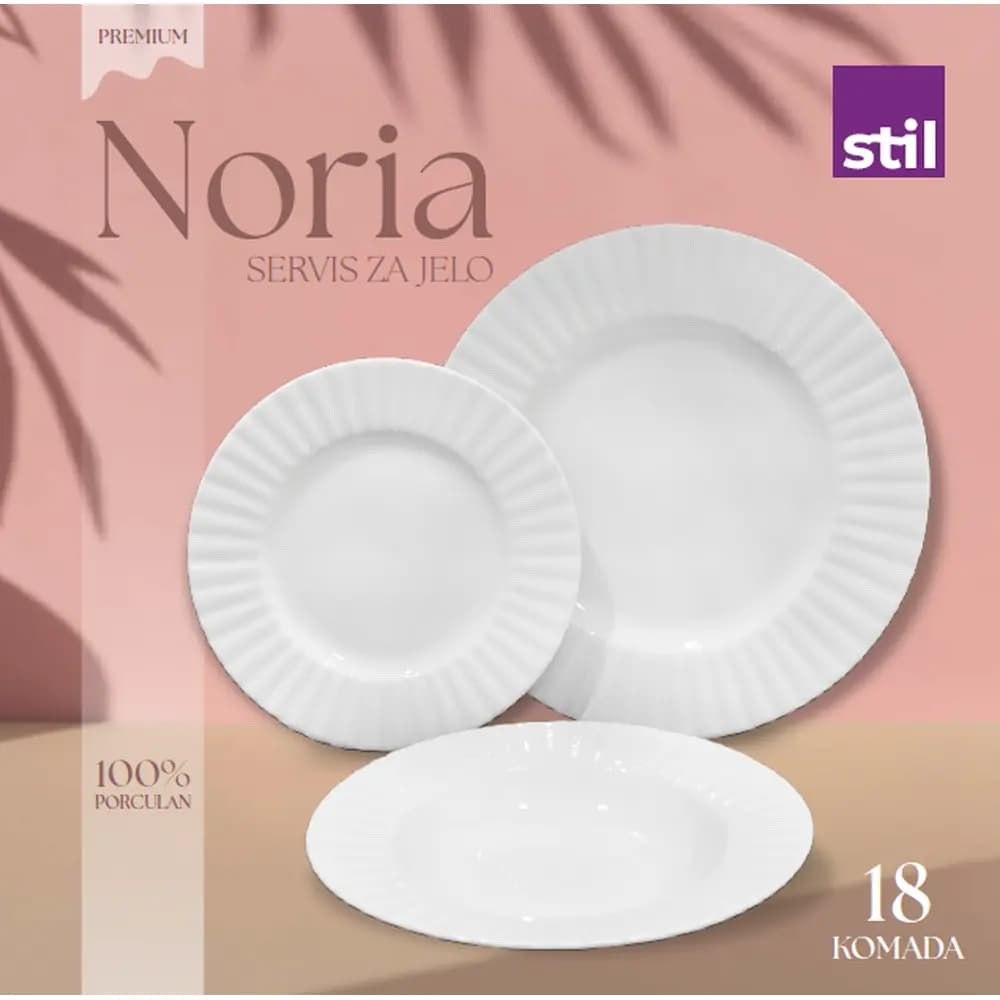 Jedilni servis Noria 18/1 STIL Akcija v trgovini Pevex