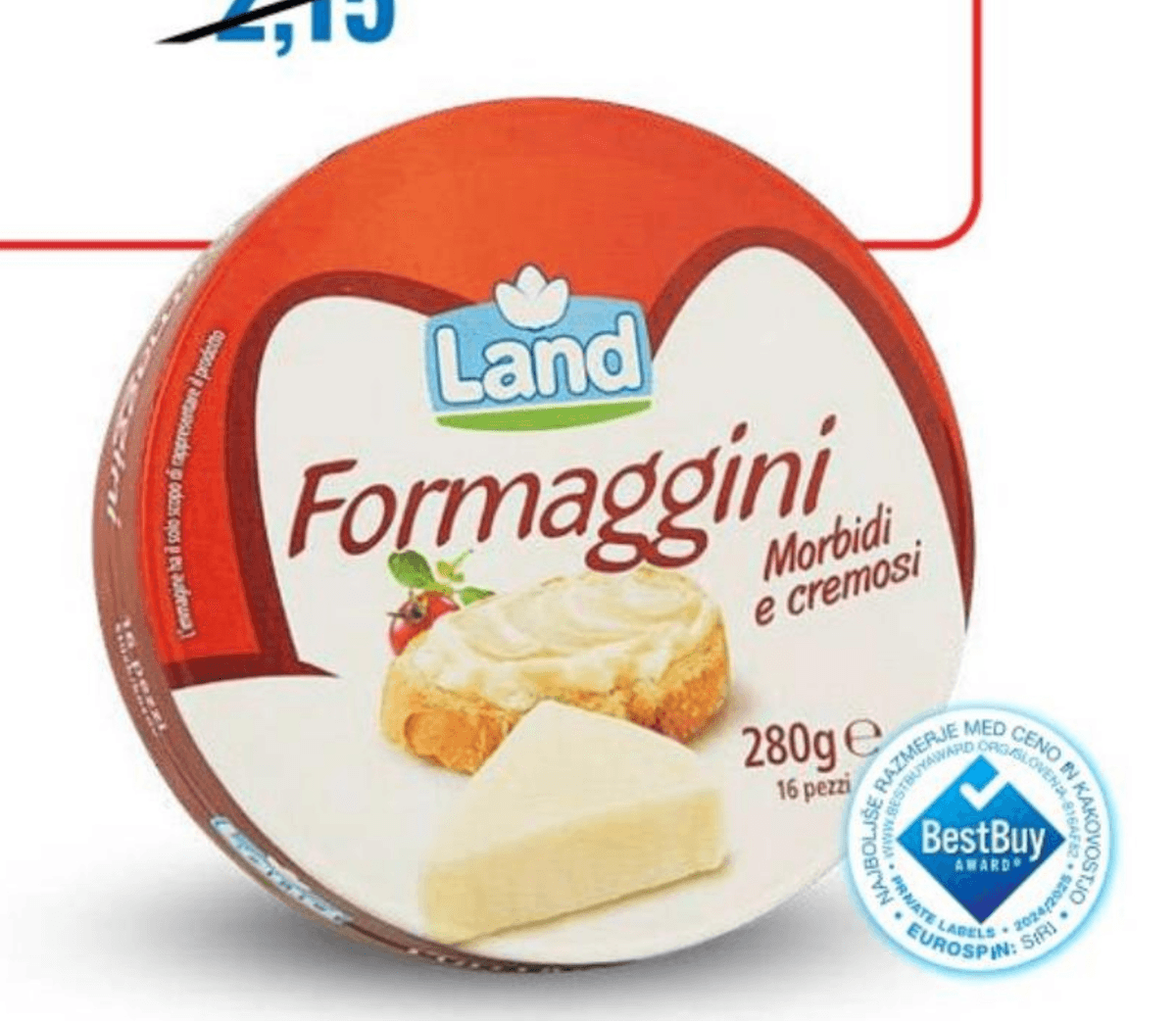Land sirčki 280 g Akcija v trgovini Eurospin