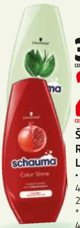 Schauma šampon 400 ml Akcija v trgovini Jager